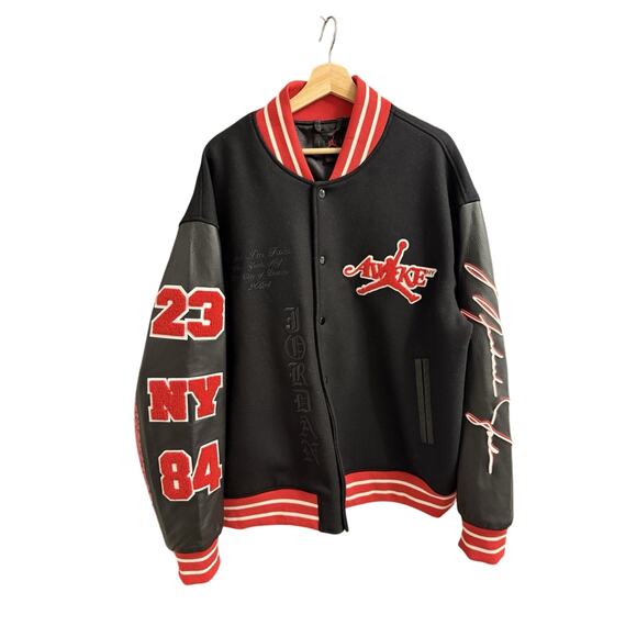 Nike Stadium Jacket Wool Black FQ5439-657 Awake NY - Picture 1 of 8